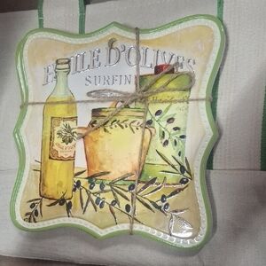 Decorative Olive Oil Themed Wall Plaque